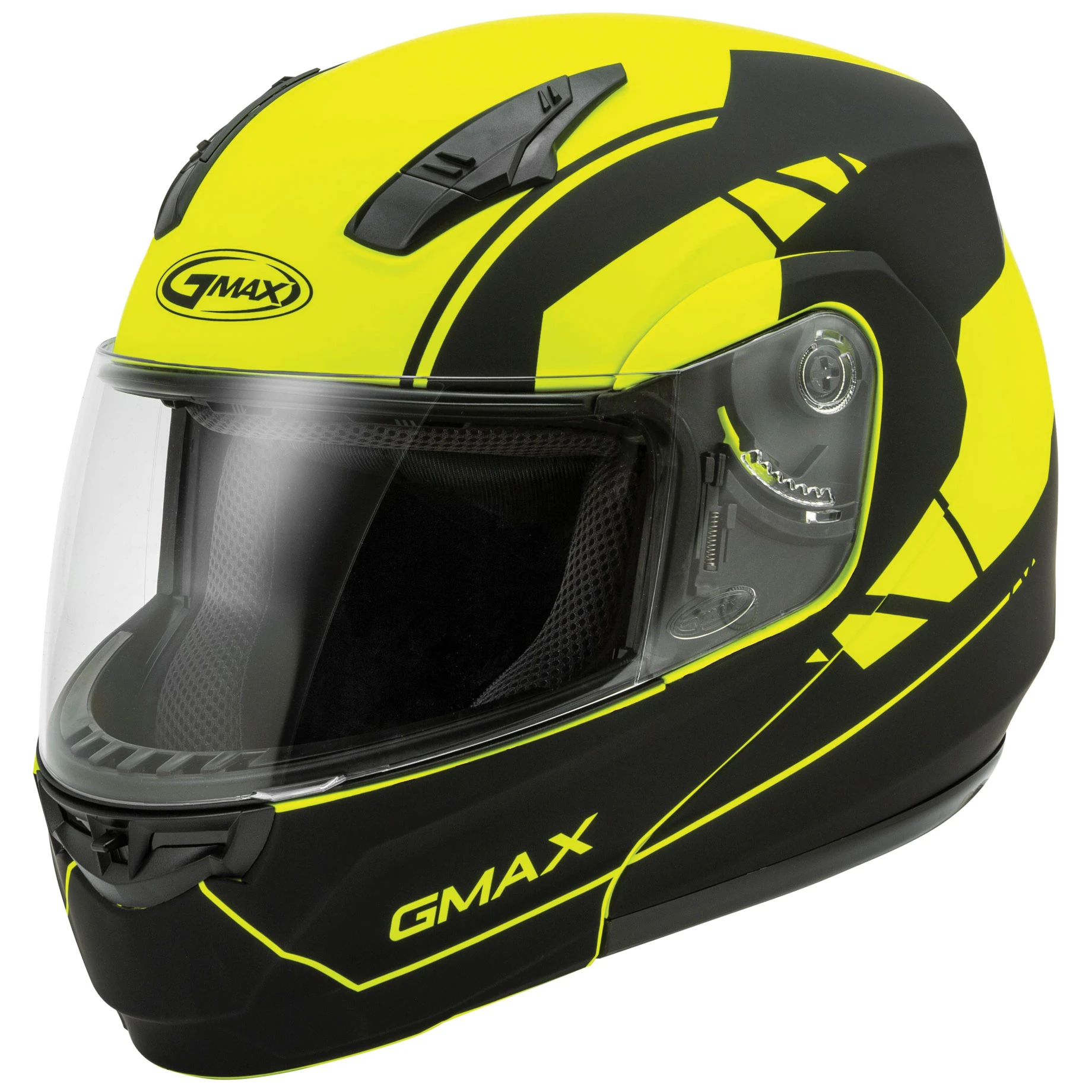 GMAX MD04 Article Hi-Viz/Black Modular Helmet 1 GMAX MD04 Article Hi-Viz/Black Modular Helmet