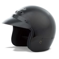 GMAX GM2 Gloss Black Open Face Helmet