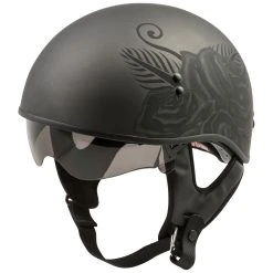 GMAX HH-65 Devotion Matte Black Naked Half Helmet