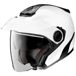 Nolan N40-5 Metallic White Open Face Helmet