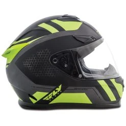 FLY Racing Street Sentinel Mesh Black/Hi-Vis Full Face Helmet