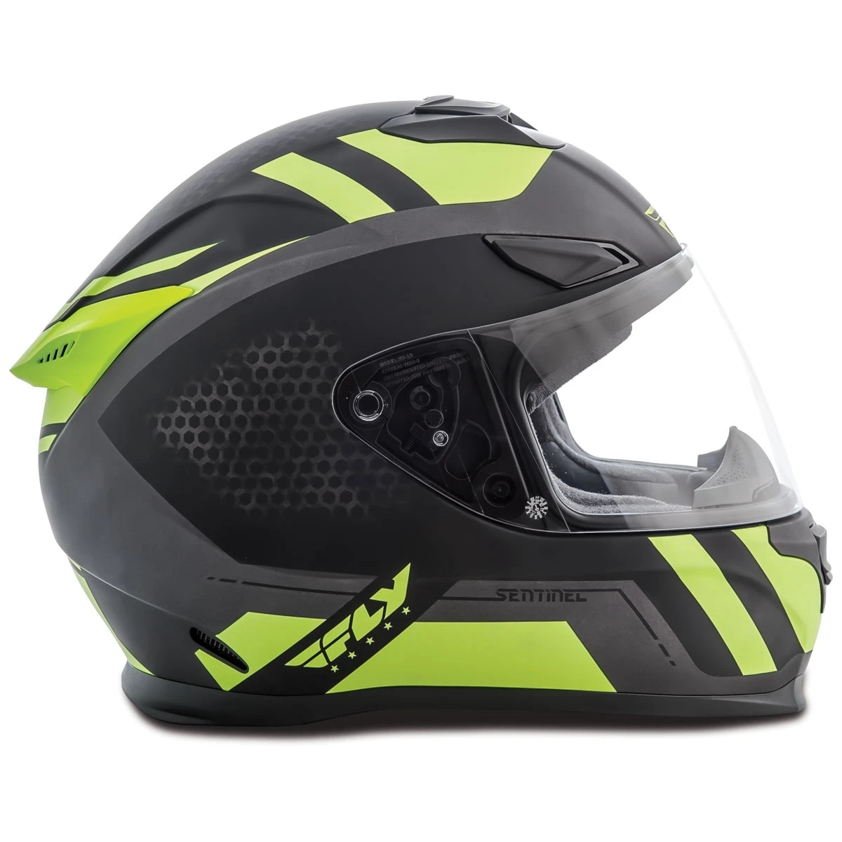 FLY Racing Street Sentinel Mesh Black/Hi-Vis Full Face Helmet 1 FLY Racing Street Sentinel Mesh Black/Hi-Vis Full Face Helmet