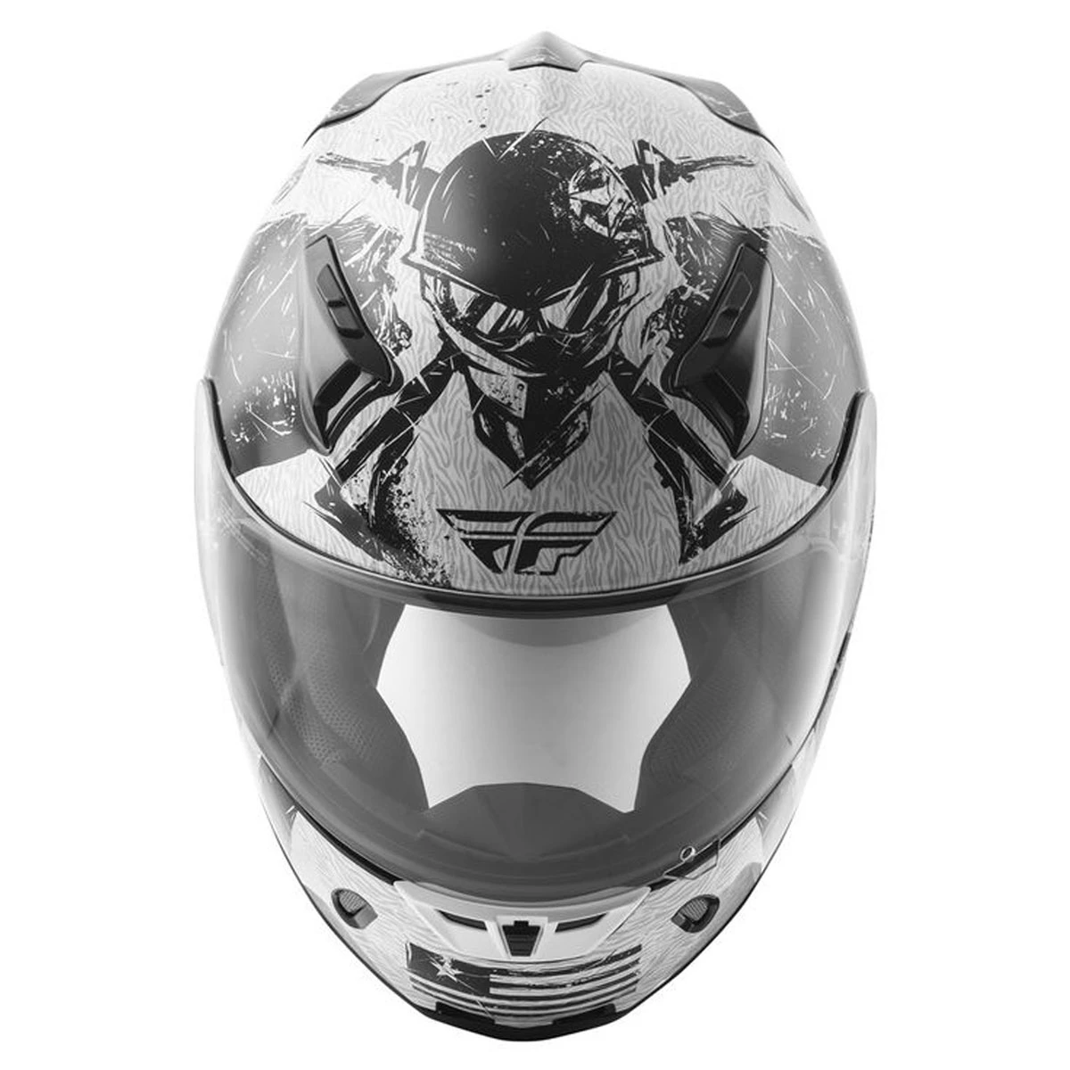 FLY Racing Street Revolt FS Liberator Gloss White/Black Full Face Helmet 4 FLY Racing Street Revolt FS Liberator Gloss White/Black Full Face Helmet - Image 4