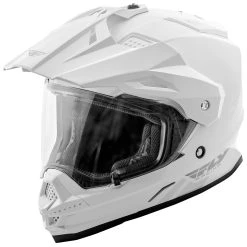 FLY Racing Street Trekker White Dual Sport Helmet