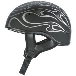 FLY Racing Street .357 Gray Flame Half Helmet
