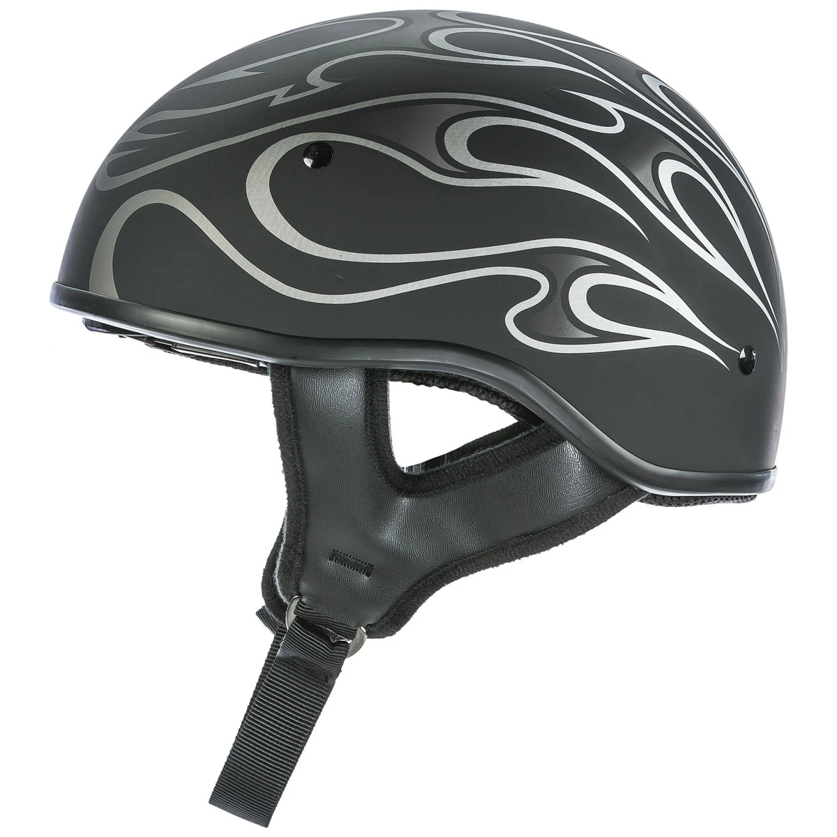 FLY Racing Street .357 Gray Flame Half Helmet 1 FLY Racing Street .357 Gray Flame Half Helmet