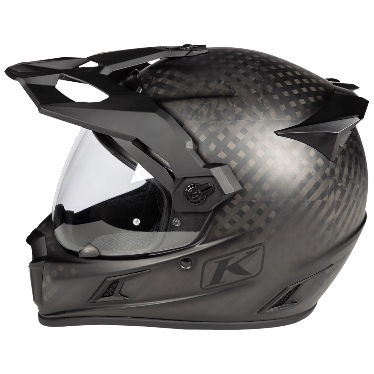 Klim Krios Pro Matte Black Dual Sport Helmet 3 Klim Krios Pro Matte Black Dual Sport Helmet - Image 3