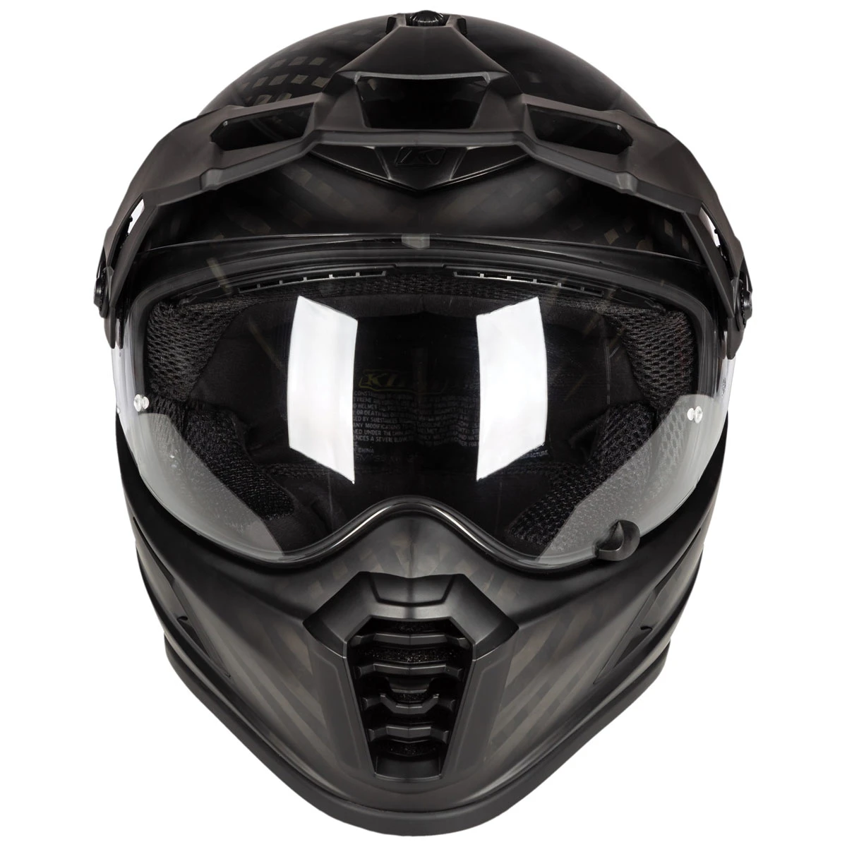 Klim Krios Pro Matte Black Dual Sport Helmet 5 Klim Krios Pro Matte Black Dual Sport Helmet - Image 5