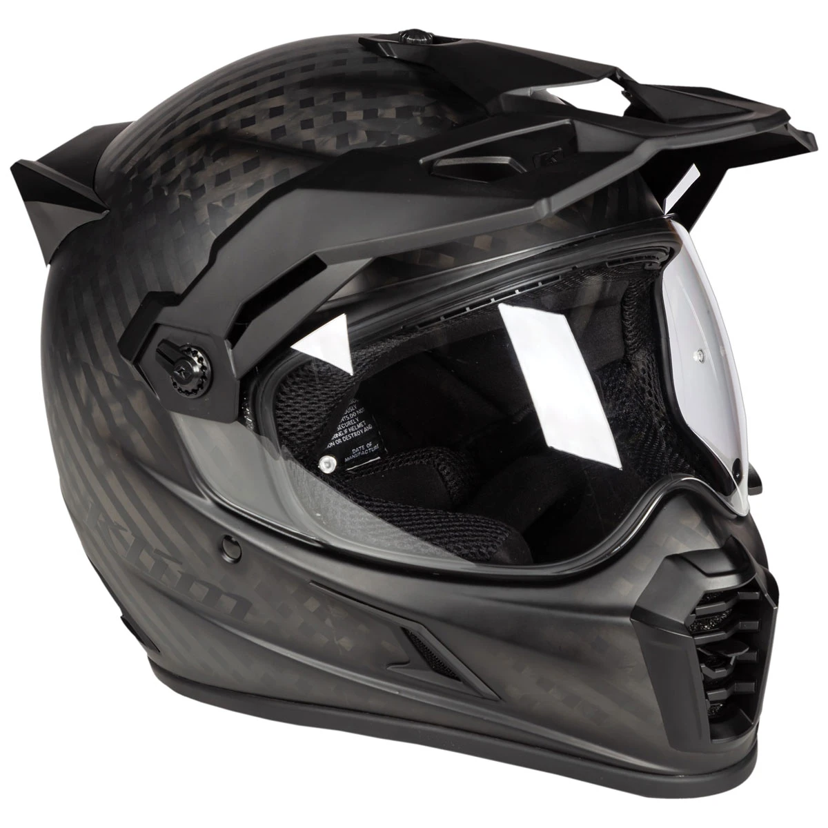 Klim Krios Pro Matte Black Dual Sport Helmet 7 Klim Krios Pro Matte Black Dual Sport Helmet - Image 7