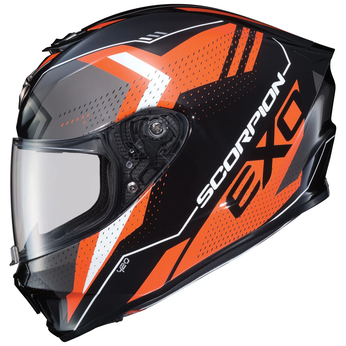 Scorpion EXO EXO-R420 Seismic Orange Full Face Helmet 1 Scorpion EXO EXO-R420 Seismic Orange Full Face Helmet