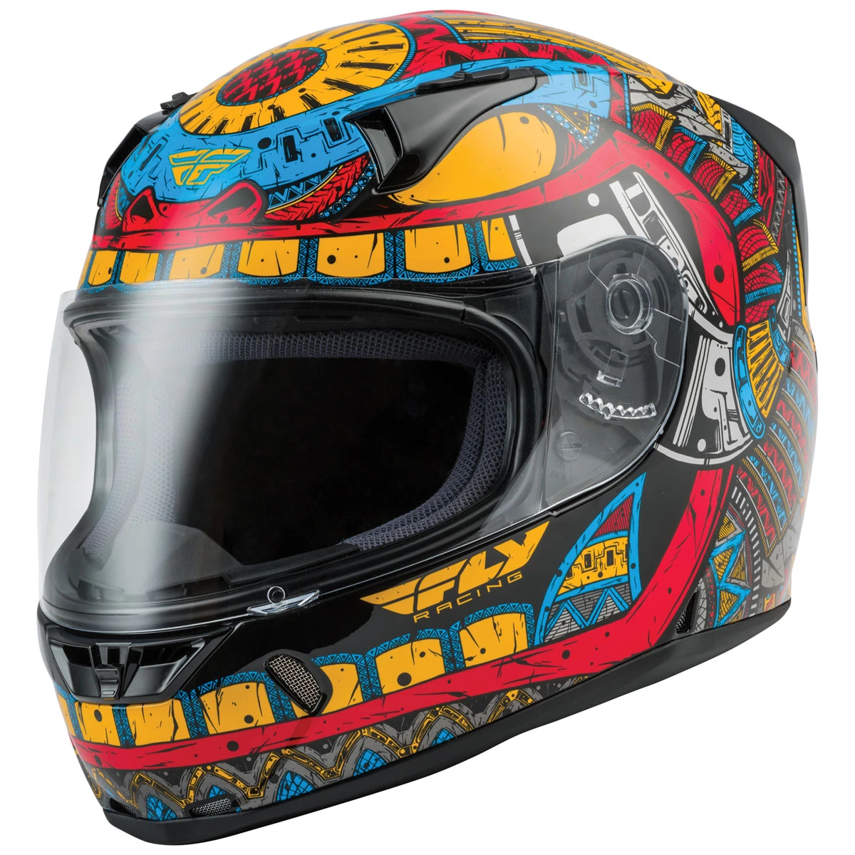 FLY Racing Revolt FS Codex Red/Blue/Yellow Full Face Helmet 1 FLY Racing Revolt FS Codex Red/Blue/Yellow Full Face Helmet