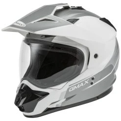 GMAX GM11 Scud White/Gray Dual Sport Helmet