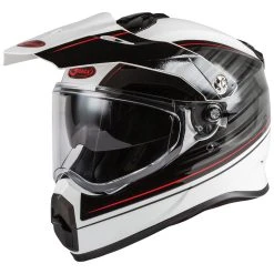 GMAX AT-21 Raley White/Gray/Red Dual Sport Helmet