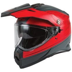 GMAX AT-21 Raley Matte Gray/Red Dual Sport Helmet