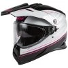 GMAX AT-21 Raley Black/White/Pink Dual Sport Helmet