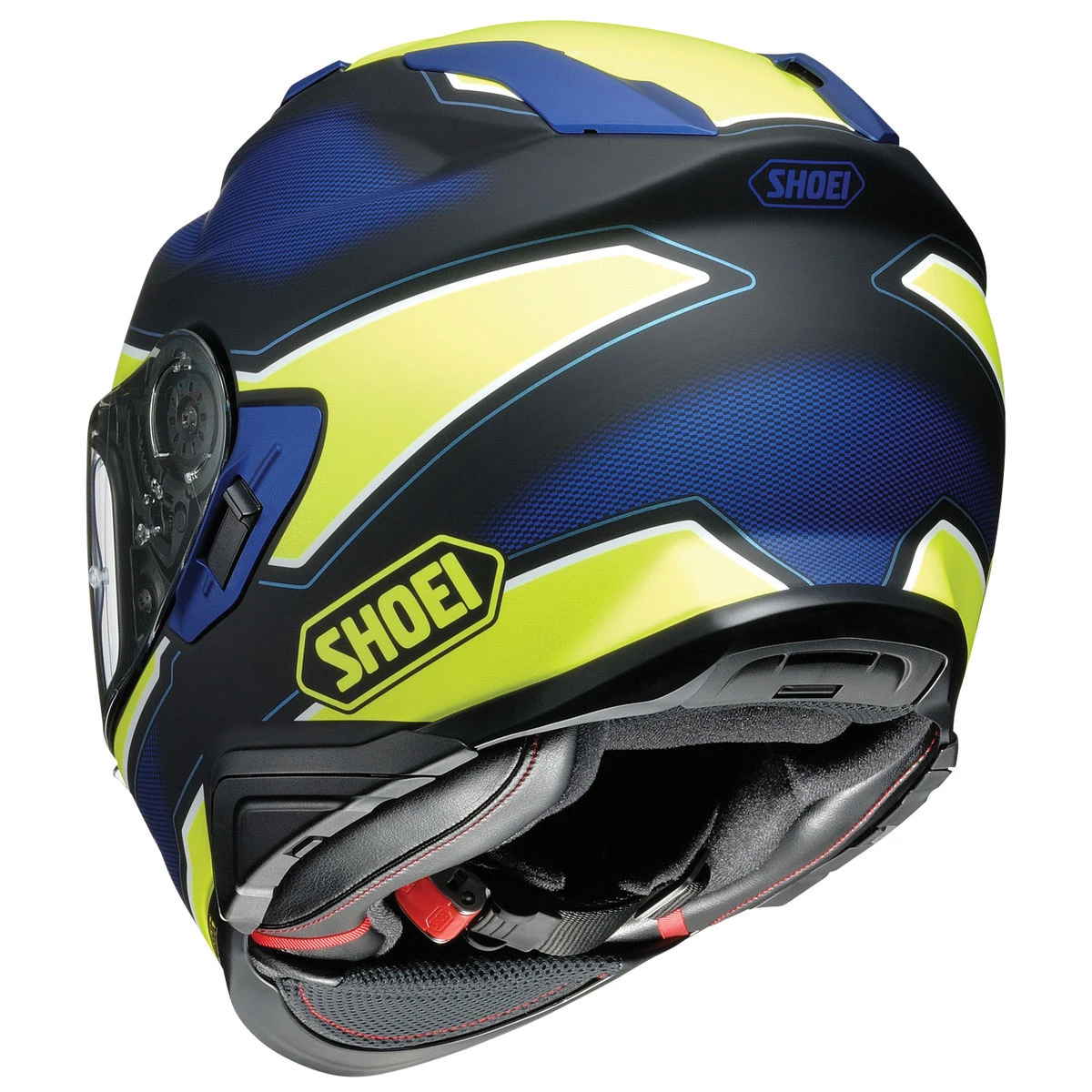 Shoei GT-Air II Bonafide Matte Yellow/Blue Full Face Helmet 2 Shoei GT-Air II Bonafide Matte Yellow/Blue Full Face Helmet - Image 2