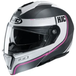 HJC I90 Davan Black/White/Fushia Modular Helmet