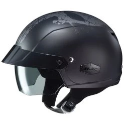 HJC IS-Cruiser Punisher Black Half Helmet