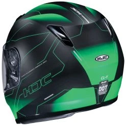Alternative view of HJC CL-Y Youth Taze Green Full Face Helmet