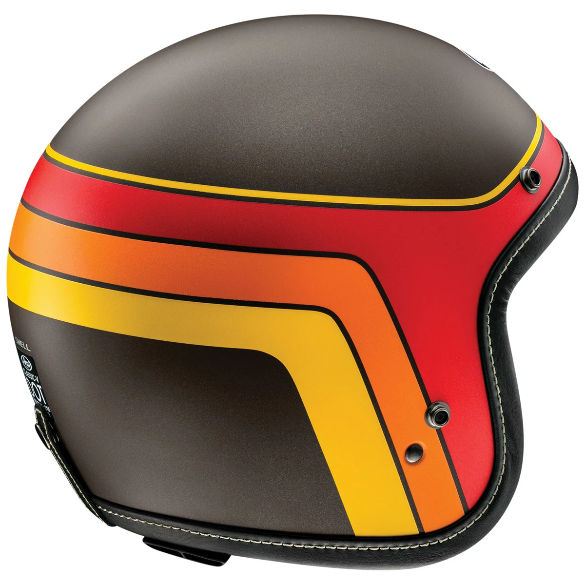 Arai Helmet Arai Classic-V Groovy Brown Frost Open Face Helmet 2 Arai Helmet Arai Classic-V Groovy Brown Frost Open Face Helmet - Image 2