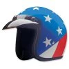 HCI-10 Captain America Red, White And Blue Open Face Helmet