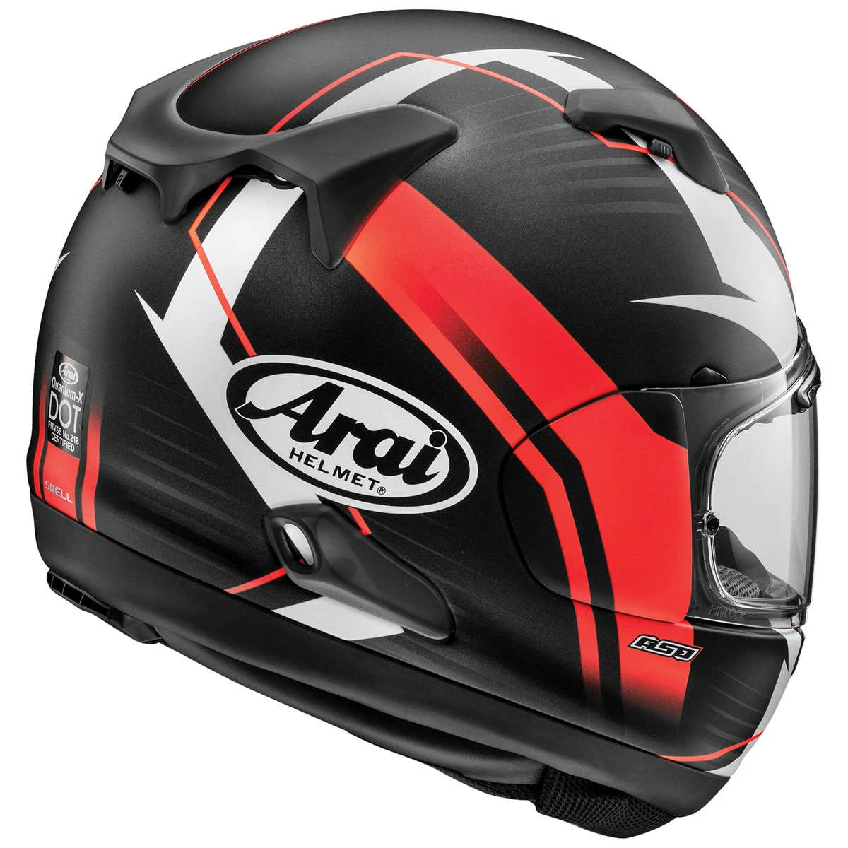 Arai Helmet Arai Quantum-X Xen Red Frost Full Face Helmet 2 Arai Helmet Arai Quantum-X Xen Red Frost Full Face Helmet - Image 2