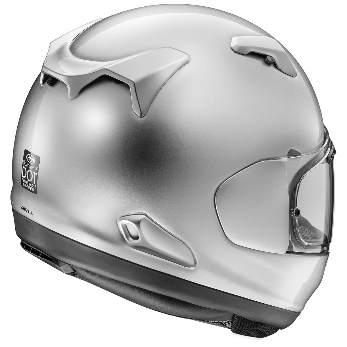 Arai Helmet Arai Quantum-X Aluminum Silver Full Face Helmet 2 Arai Helmet Arai Quantum-X Aluminum Silver Full Face Helmet - Image 2