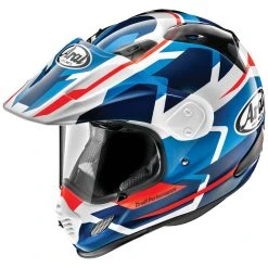 Arai Helmet Arai XD4 Depart White/Blue Dual Sport Helmet