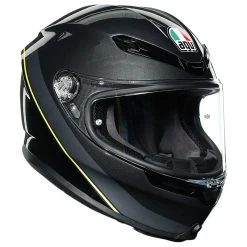 AGV K6 Minimal Gunmetal/Black/Yellow Full Face Helmet