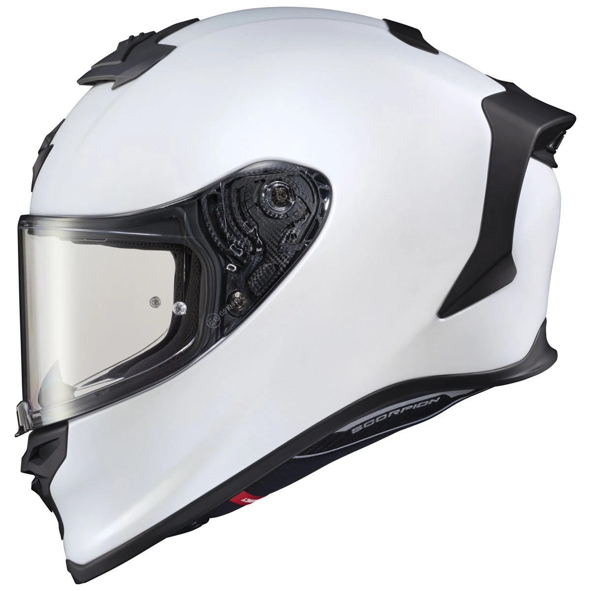 Scorpion EXO EXO-R1 Air Matte Pearl White Full Face Helmet 2 Scorpion EXO EXO-R1 Air Matte Pearl White Full Face Helmet - Image 2