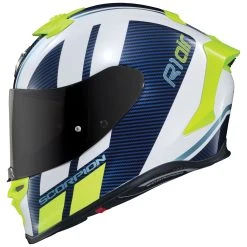 Scorpion EXO EXO-R1 Air Corpus White/Blue Full Face Helmet