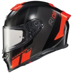 Alternative view of Scorpion EXO EXO-R1 Air Corpus Neon Red Full Face Helmet