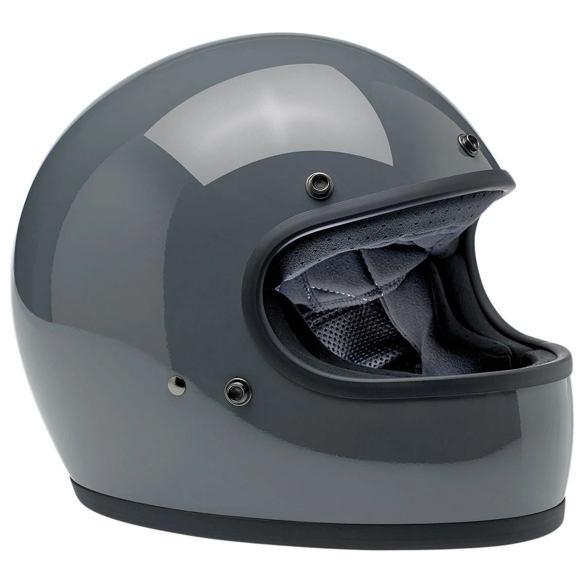 Biltwell Inc. Gringo Gloss Storm Gray Full Face Helmet 2 Biltwell Inc. Gringo Gloss Storm Gray Full Face Helmet - Image 2