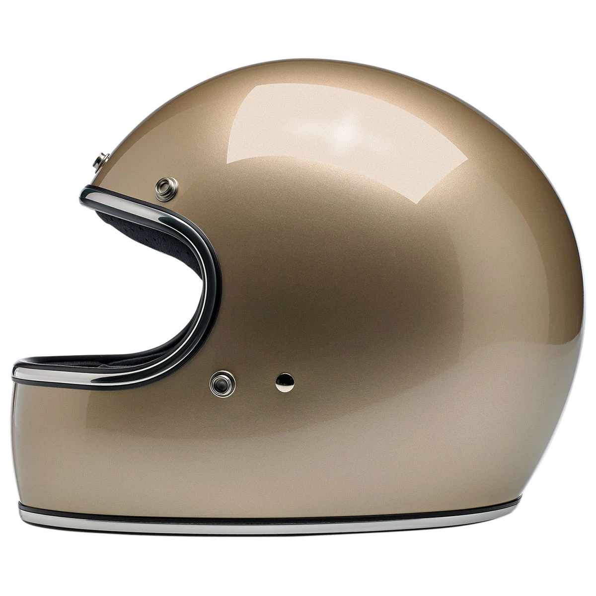 Biltwell Inc. Gringo Metallic Champagne Full Face Helmet 3 Biltwell Inc. Gringo Metallic Champagne Full Face Helmet - Image 3