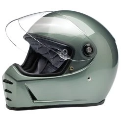 Biltwell Inc. Lane Splitter Metallic Olive Full Face Helmet