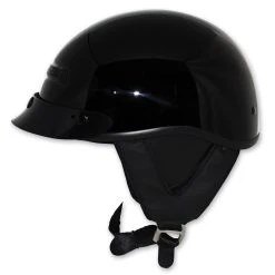 Zox Alto Custom Gloss Black Half Helmet