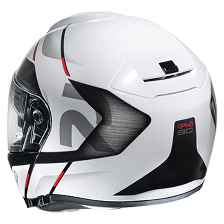 HJC RPHA-90S Bekavo Semi-Flat White Modular Helmet 3 HJC RPHA-90S Bekavo Semi-Flat White Modular Helmet - Image 3
