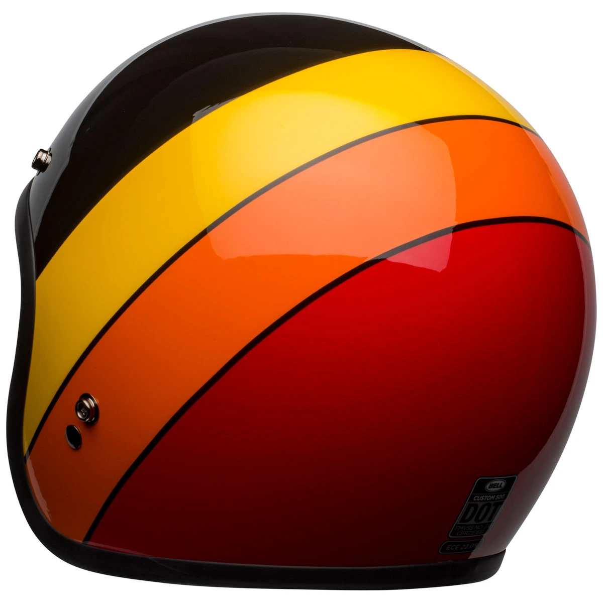 Bell Custom 500 Riff Black/Red Open Face Helmet 3 Bell Custom 500 Riff Black/Red Open Face Helmet - Image 3