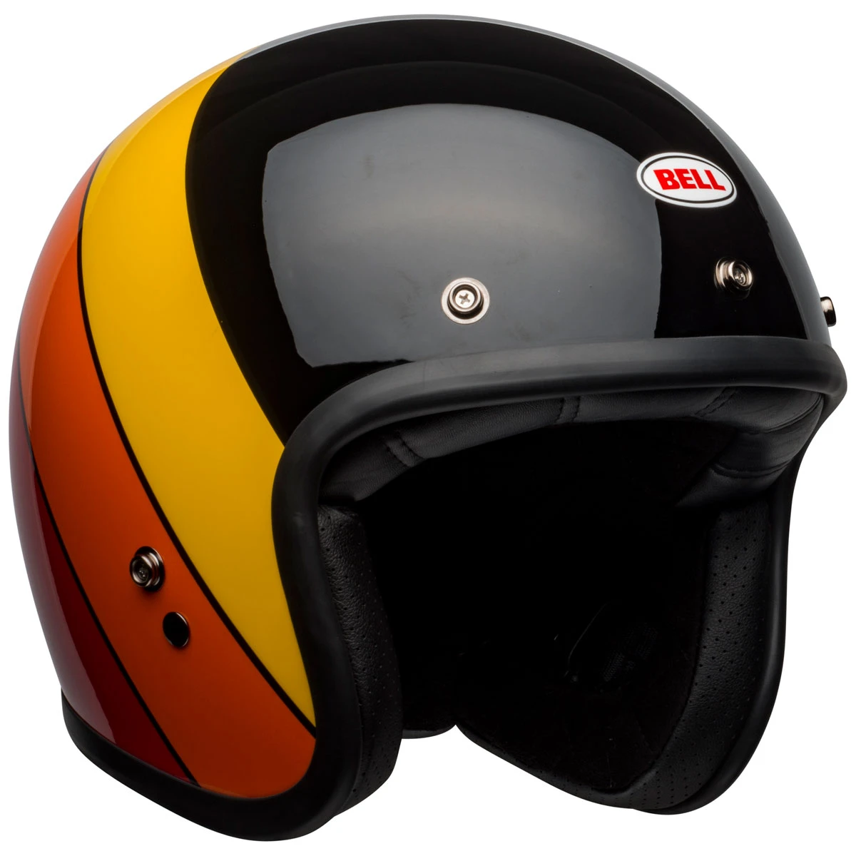 Bell Custom 500 Riff Black/Red Open Face Helmet 7 Bell Custom 500 Riff Black/Red Open Face Helmet - Image 7