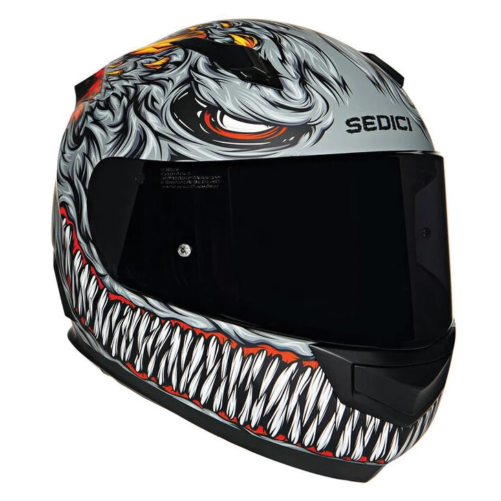 Sedici Strada 2 Animale Gray Full Face Helmet 3 Sedici Strada 2 Animale Gray Full Face Helmet - Image 3