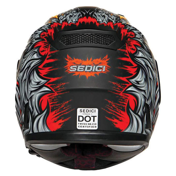 Sedici Strada 2 Animale Gray Full Face Helmet 6 Sedici Strada 2 Animale Gray Full Face Helmet - Image 6