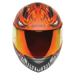 Alternative view of Sedici Strada 2 Animale Orange Full Face Helmet