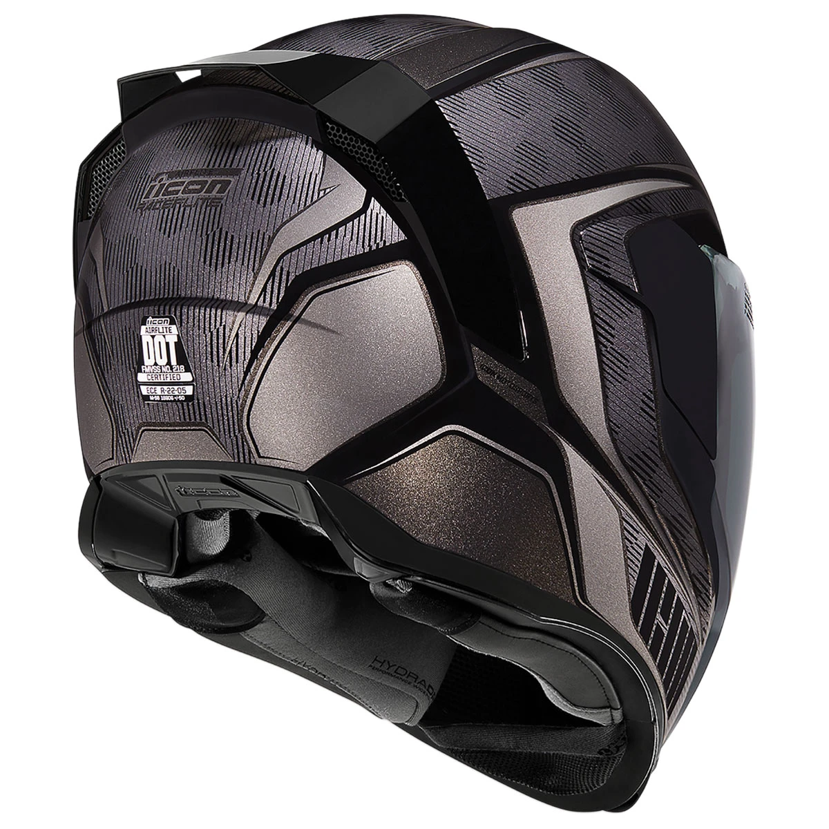 ICON Airflight Raceflight Black Full Face Helmet 3 ICON Airflight Raceflight Black Full Face Helmet - Image 3