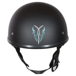 Street & Steel Rebel Open Road Matte Black/Cyan Half Helmet -Arai shop 540 3004 C V3