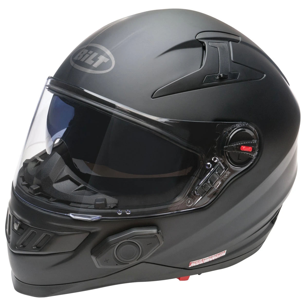 Bilt Techno 2.0 Matte Black Sena Bluetooth Helmet 1 Bilt Techno 2.0 Matte Black Sena Bluetooth Helmet