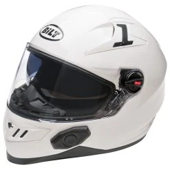 Bilt Techno 2.0 White Sena Bluetooth Helmet