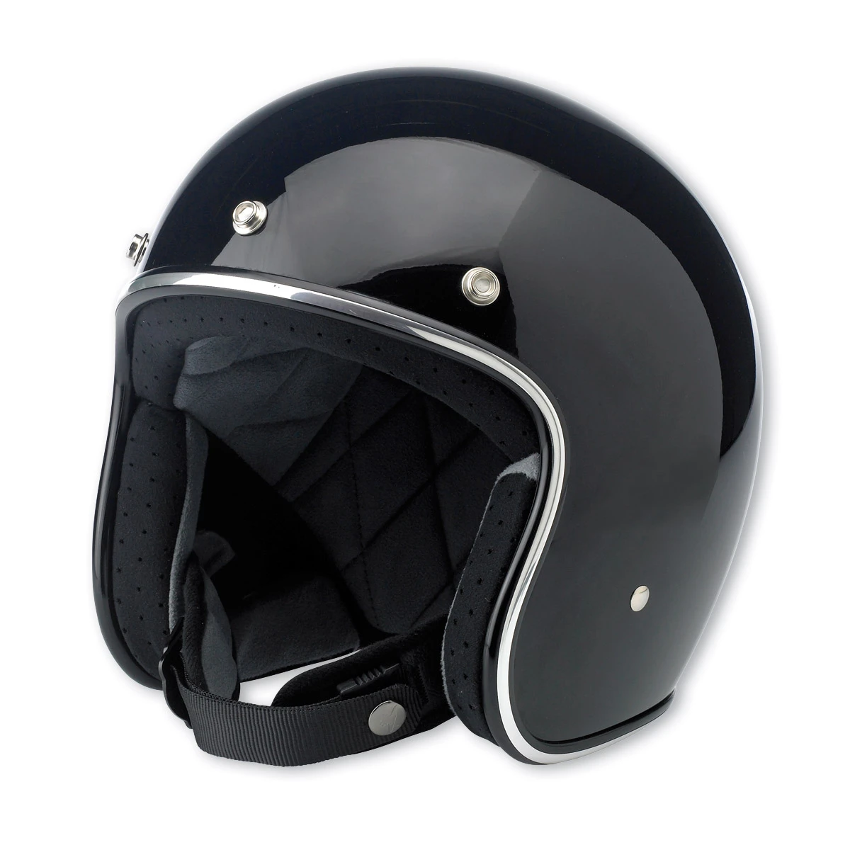Biltwell Inc. Bonanza Gloss Black Open Face Helmet 1 Biltwell Inc. Bonanza Gloss Black Open Face Helmet