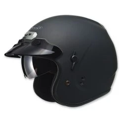 GMAX GM32 Open Face Flat Black Helmet