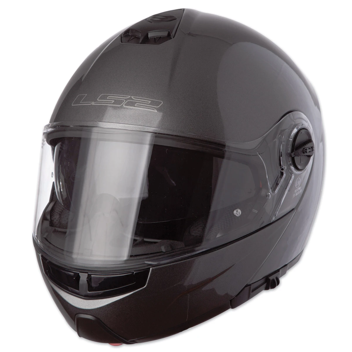 LS2 Strobe Gunmetal Modular Helmet 1 LS2 Strobe Gunmetal Modular Helmet