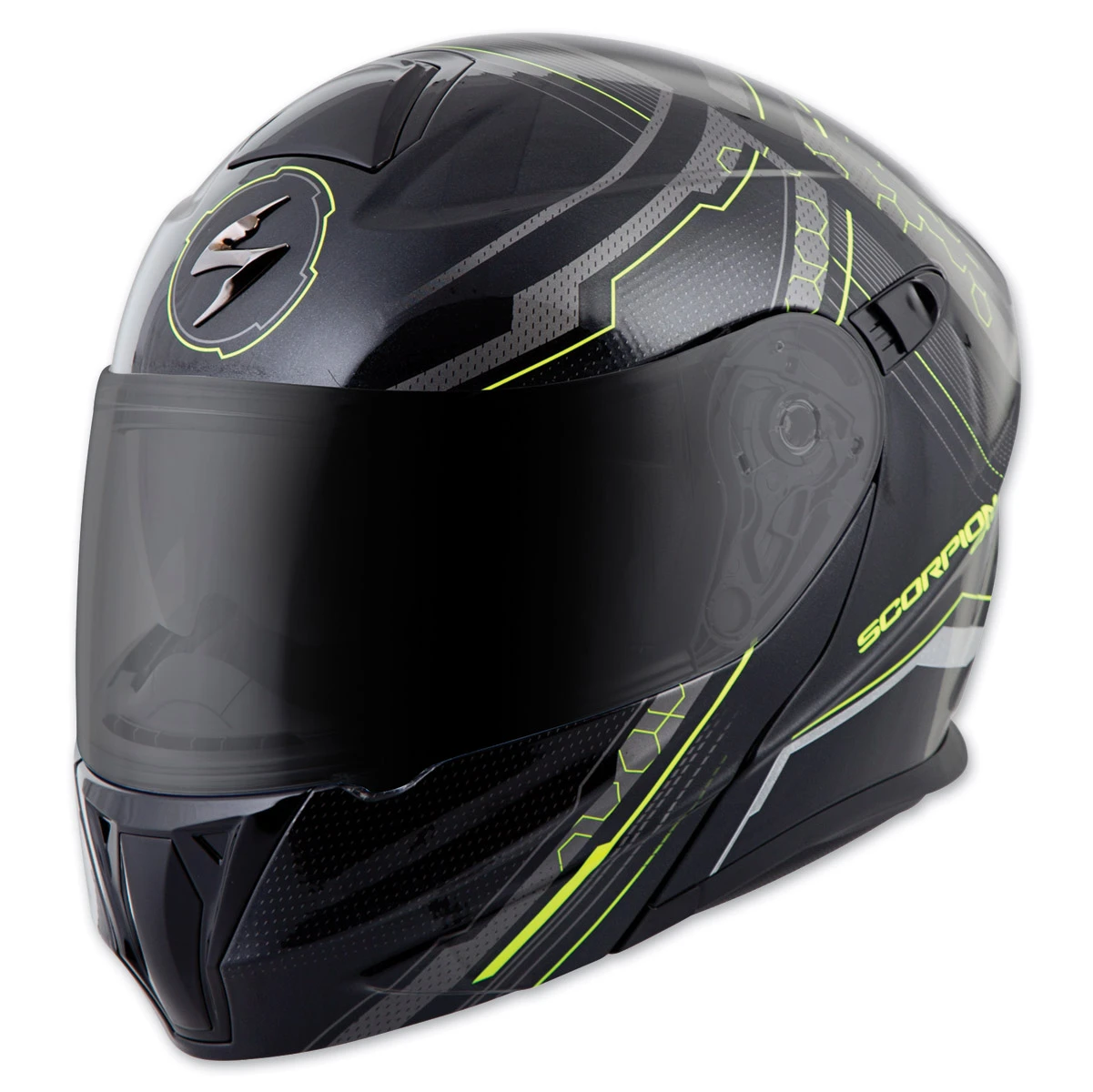 Scorpion EXO EXO-GT920 Satelitte Neon Modular Helmet 1 Scorpion EXO EXO-GT920 Satelitte Neon Modular Helmet